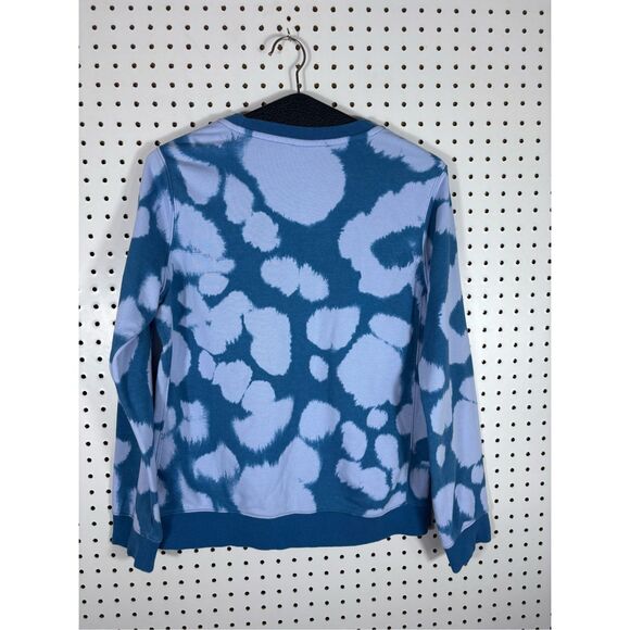Nike Blue Tie Dye Paint Splotch Design Crewneck Sweatshirt woman’s Size XL - Picture 2 of 4